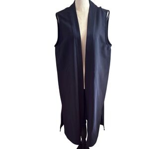 TopShop Sleeveless Long Navy Waistcoat NEW WITH TAGS NWT Women's‎ US 10